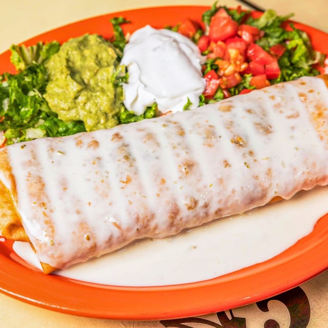 V6. Vegetarian Chimichanga.