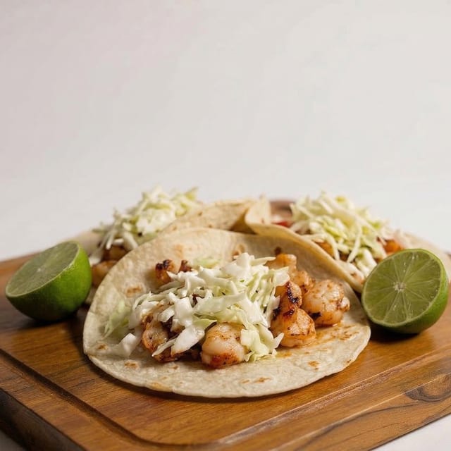 Tacos De Camarones.