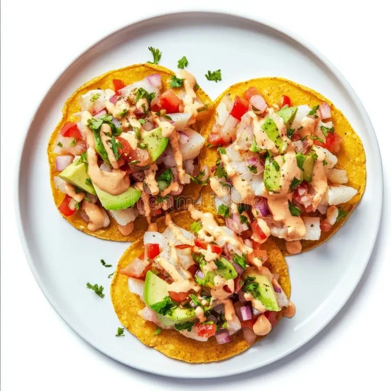 Tostadas De Ceviche.